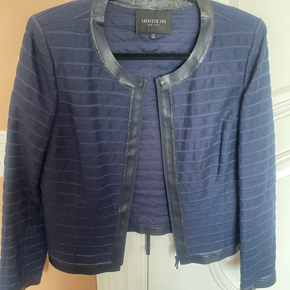 Lafayette 148 New York Midnight Blue Blazer
